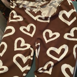 Heart flare leggings